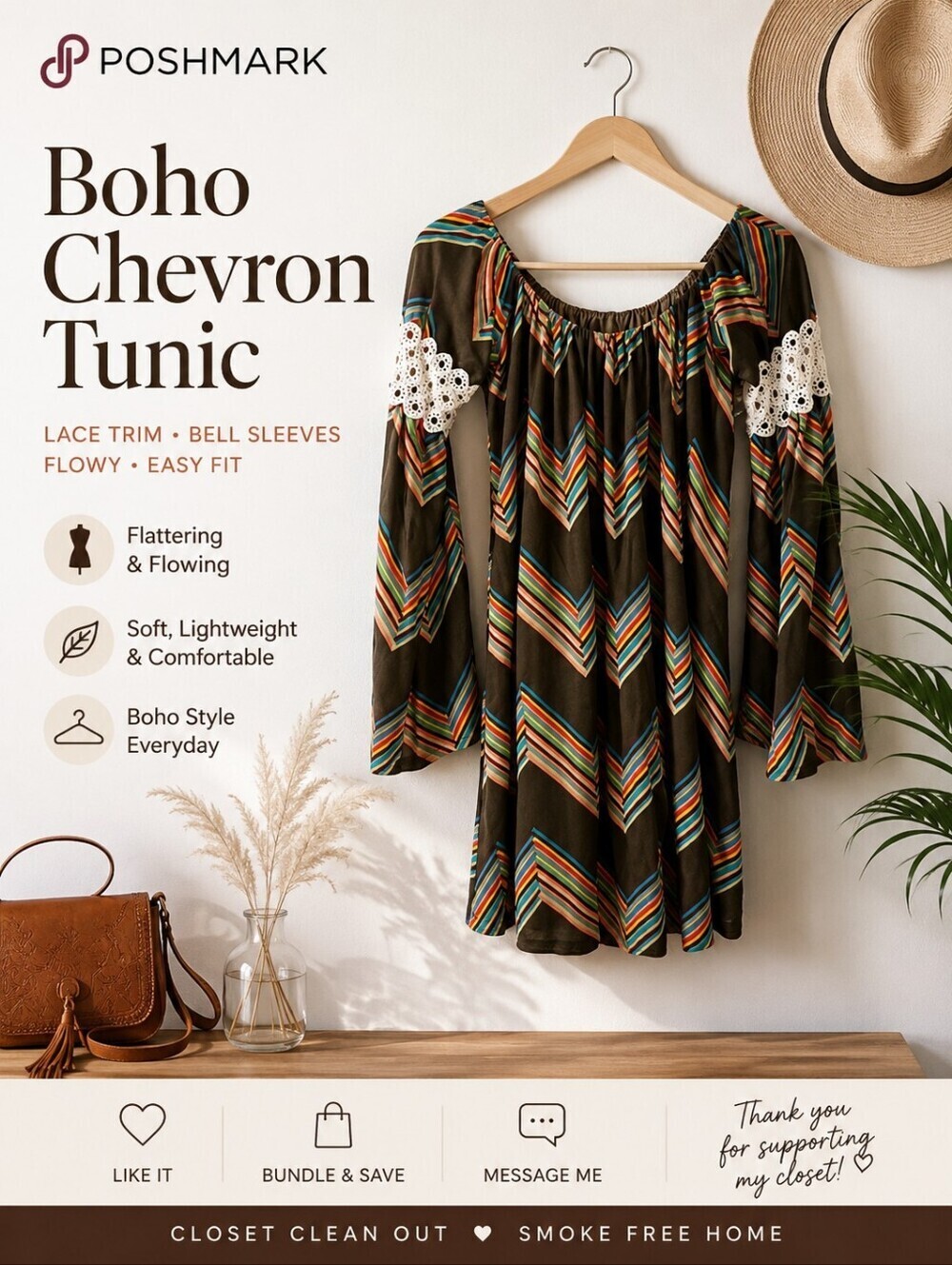 Multicolor Chevron Pattern Dress